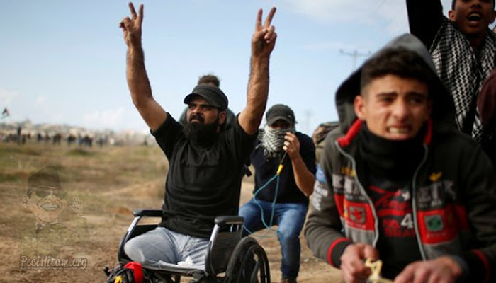 Pria Pemberani Palestina Berkursi Roda Ini Tewas Ditembak Pasukan Israil
